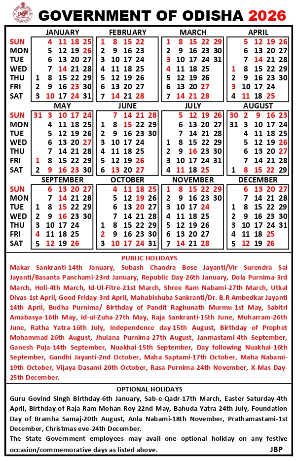 https://odishainsight.com/odisha-government-calendar-2026-with-holiday-list/